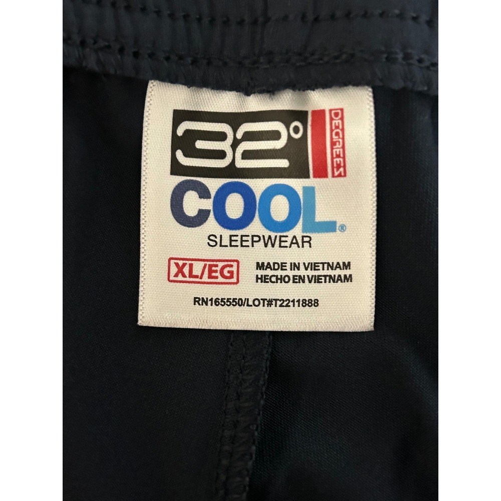 32 Degrees Cool Mens Sleepwear Pants Navy Blue XL TMBAS9536ME Lounge Pajamas - Picture 8 of 10